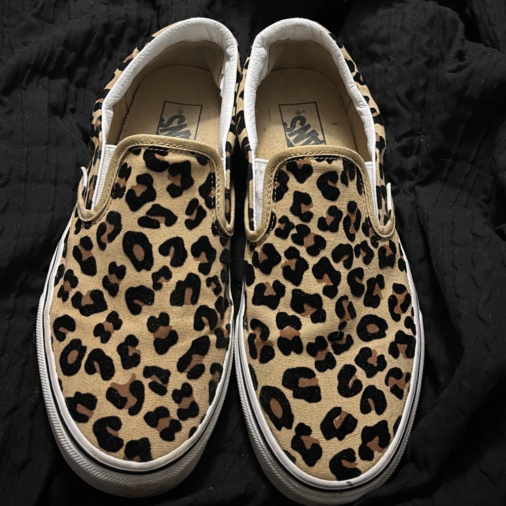Leopard Print Slip-On Vans